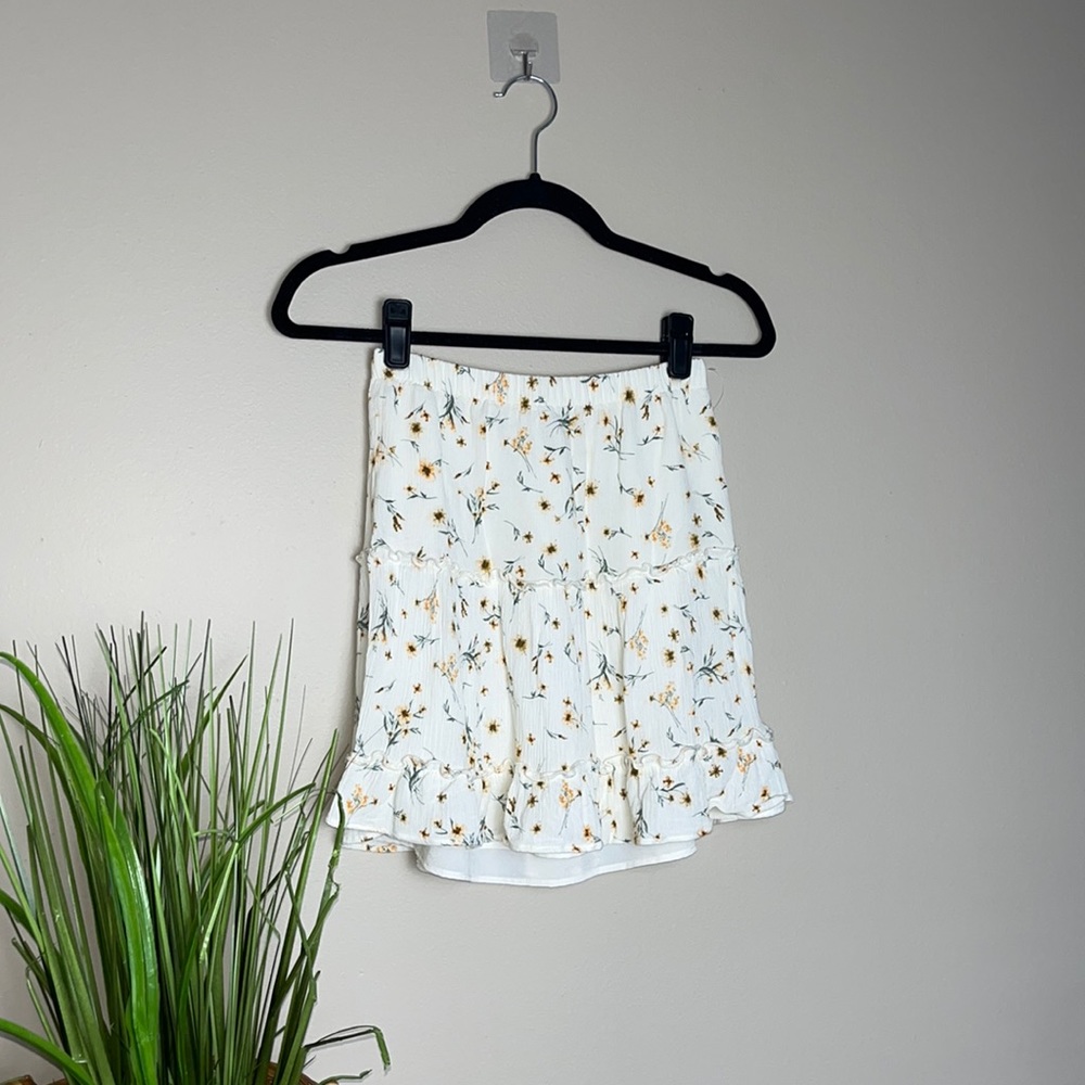 Paper Crane Sunflower Mini Skirt